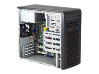 Supermicro SC731 i-300B - Tower - micro ATX 300 Watt - svart - USB CSE-731I-300B