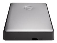 G-Technology G-DRIVE mobile USB-C - Hårddisk - 4 TB - extern (portabel) - 2.5" - USB 3.1 Gen 1 (USB-C kontakt) - 5400 rpm - rymdgrå 0G10347-1