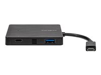 Targus - Hubb - 3 x SuperSpeed USB 3.0 + 1 x USB-C (strömgenomströmning) - skrivbordsmodell ACH924EU