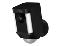 Ring Spotlight Cam Battery - Nätverksövervakningskamera - utomhusbruk - väderbeständig - färg (Dag&Natt) - 1080p - ljud - trådlös - Wi-Fi 8SB1S7-BEU0