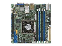 SUPERMICRO X10SDV-4C+-TLN4F - Moderkort - mini ITX - Intel Xeon D-1518 - USB 3.0 - 2 x 10 Gigabit LAN, 2 x Gigabit LAN - inbyggda grafiken MBD-X10SDV-4C+-TLN4F-O