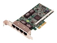 Broadcom 5719 - Nätverksadapter låg profil - Gigabit Ethernet x 4 - för PowerEdge FC430, FC830, R320, R420, VRTX; PowerEdge R230, R330, R430, R540, R740, R830 540-BBHB