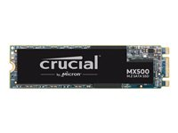 Crucial MX500 - Solid state drive - krypterat - 500 GB - inbyggd - M.2 2280 - SATA 6Gb/s - 256 bitars AES - TCG Opal Encryption 2.0 CT500MX500SSD4