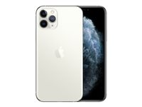 Apple iPhone 11 Pro - Smartphone - dual-SIM - 4G Gigabit Class LTE - 64 GB - GSM - 5.8" - 2436 x 1125 pixlar (458 ppi) - Super Retina XDR Display (12 MP främre kamera) - 3 st. bakre kameror - silver MWC32QN/A