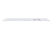 Apple Magic Keyboard with Numeric Keypad - Tangentbord - Bluetooth - amerikansk - silver - för 10.2-inch iPad; 10.5-inch iPad Air; iPad mini 5; iPhone 11, XR, XS, XS Max MQ052LB/A