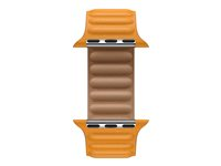 Apple 40mm Leather Link - Klockrem för smart klocka - storlek M/L - vallmo från Kalifornien - för Watch (38 mm, 40 mm) MY9E2ZM/A
