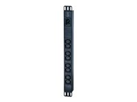 APC Easy Basic Rack PDU EPDU1016B - Kraftdistributionsenhet (kan monteras i rack) - AC 200/208/230 V - 3680 VA - ingång: IEC 60320 C20 - utgångskontakter: 8 (IEC 60320 C13) - 1U - 2.5 m - svart - för P/N: AR106V, SCL400RMJ1U, SCL500RMI1UC, SCL500RMI1UNC, SMTL1000RMI2UC, SMTL750RMI2UC EPDU1016B