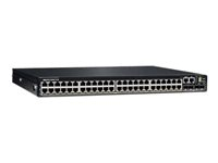 Dell EMC PowerSwitch N3200-ON Series N3248PXE-ON - Switch - L3 - Administrerad - 48 x 10/100/1000/2.5G/5G/10GBase-T (PoE++) + 4 x 25 Gigabit SFP28 + 2 x 100 Gigabit QSFP28 - främre till bakre luftflöde - rackmonterbar - PoE++ - CAMPUS Smart Value 210-ASPP