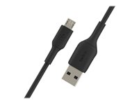 Belkin BOOST CHARGE - USB-kabel - mikro-USB typ B (hane) till USB (hane) - 1 m - svart CAB005BT1MBK