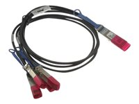 Dell 100GbE Passive Direct Attach Breakout Cable - Direktkopplingskabel - QSFP28 till SFP28 - 1 m - för Networking S6100-ON; Networking Z9100-ON; PowerEdge C6420, R640, R740, R740xd, R940 470-ABPR