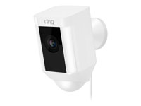 Ring Spotlight Cam Wired - Nätverksövervakningskamera - utomhusbruk - väderbeständig - färg (Dag&Natt) - 1080p - ljud - trådlös - Wi-Fi 8SH1P7-WEU0