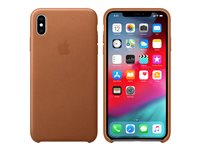Apple - Baksidesskydd för mobiltelefon - läder - sadelbrun - för iPhone Xs Max MRWV2ZM/A