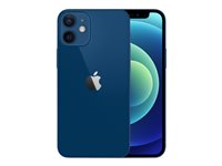 Apple iPhone 12 mini - Smartphone - dual-SIM - 5G NR - 128 GB - CDMA / GSM - 5.4" - 2340 x 1080 pixlar (476 ppi) - Super Retina XDR Display (12 MP främre kamera) - 2 bakre kameror - blå MGE63QN/A