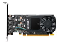 NVIDIA Quadro P620 - Grafikkort - Quadro P620 - 2 GB GDDR5 - PCIe 3.0 x16 låg profil - 4 x Mini DisplayPort - Parti VCQP620V2BLK-1