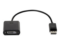 HP DisplayPort to DVI-D Adapter - DisplayPort-adapter - enkel länk - DisplayPort (hane) till DVI-D (hona) - 19 cm - sprintlåsning - för HP 260 G4; Desktop Pro 300 G6; Elite Slice G2; EliteDesk 805 G6; ProDesk 40X G6 FH973AA