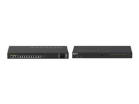 NETGEAR AV Line M4250-10G2XF-PoE++ - Switch - L3 - Administrerad - 10 x 10/100/1000 (8 PoE++) + 2 x 10 Gigabit SFP+ - sida till sida luftflöde - rackmonterbar - PoE++ (720 W) GSM4212UX-100EUS