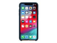 Apple - Baksidesskydd för mobiltelefon - silikon - stillahavsgrön - för iPhone Xs Max MUJQ2ZM/A