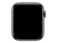 Apple Watch Nike SE (GPS + Cellular) - 44 mm - rymdgrå aluminium - smart klocka med Nike sportband - fluoroelastomer - antracit/svart - bandstorlek 140-210 mm - S/M/L - 32 GB - Wi-Fi, Bluetooth - 4G - 36.36 g MG0A3KS/A