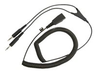 Jabra - Headset-kabel - minijack (hane) till Snabburkoppling (hane) - 2 m 8734-599