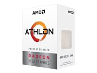 AMD Athlon 200GE - 3.2 GHz - 2 kärnor - 4 trådar - 4 MB cache - Socket AM4 - Box YD200GC6FBBOX