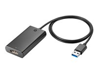 HP - Extern videoadapter - USB 3.0 - DisplayPort - för ProDesk 400 G3, 490 G3, 600 G2; ProOne 400 G2, 600 G2 N2U81AA#AC3