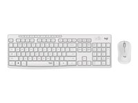 Logitech MK295 Silent - Sats med tangentbord och mus - trådlös - 2.4 GHz - USA internationellt - offwhite 920-009824