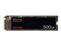 SanDisk Extreme PRO - Solid state drive - 500 GB - inbyggd - M.2 2280 - PCI Express 3.0 x4 (NVMe) SDSSDXPM2-500G-G25