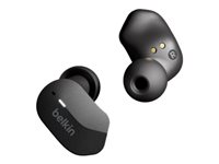 Belkin SoundForm - True wireless-hörlurar med mikrofon - inuti örat - Bluetooth - svart AUC001BTBK