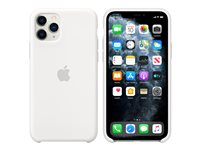 Apple - Baksidesskydd för mobiltelefon - silikon - vit - för iPhone 11 Pro MWYL2ZM/A