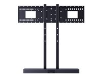 Vision - Monteringskomponent (soundbarkonsol) - stål - mattsvart - väggmonterbar, monterbar på golvstativ VFM-WSB