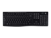Logitech Wireless Keyboard K270 - Tangentbord - trådlös - 2.4 GHz - nordisk 920-003735