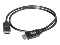 C2G 2m DisplayPort Cable with Latches 8K UHD M/M - 4K - Black - DisplayPort-kabel - DisplayPort (hane) till DisplayPort (hane) - 2 m - sprintlåsning - svart 84401