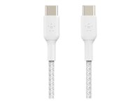 Belkin BOOST CHARGE - USB-kabel - USB-C (hane) till USB-C (hane) - 1 m - vit CAB004BT1MWH