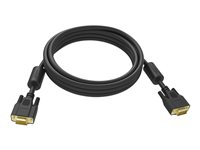 Vision Professional - VGA-kabel - HD-15 (VGA) (hane) till HD-15 (VGA) (hane) - 5 m - tumskruvar - svart TC 5MVGAP/BL