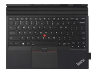 Lenovo ThinkPad X1 Tablet Thin Keyboard gen 2 - Tangentbord - med ClickPad, Trackpoint - bakgrundsbelyst - QWERTY - finska - midnattssvart - för ThinkPad X1 Tablet (2nd Gen) 20JB, 20JC 4X30N74082