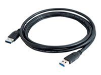 C2G - USB-kabel - USB typ A (hane) till USB typ A (hane) - USB 3.0 - 2 m - svart 81678