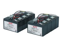 APC Replacement Battery Cartridge #12 - UPS-batteri - 2 x Bly-syra - svart - för P/N: DL5000RMT5U, SU3000R3IX160, SU5000R5TBX114, SU5000R5TBXFMR, SU5000R5XLT-TF3 RBC12