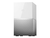 WD My Cloud Home Duo WDBMUT0160JWT - Personlig molnlagringsenhet - 16 TB - HDD 8 TB x 2 - Gigabit Ethernet WDBMUT0160JWT-EESN