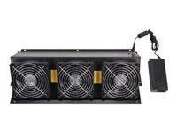 APC NetShelter CX Fan Booster Kit - Fläktbricka för stativ - AC 100/120/200/208/220/230/240 V - svart - för P/N: AR4024SPX429, AR4024SPX431, AR4024SPX432, NBWL0355A, SRT1000RMXLI, SRT1000RMXLI-NC AR4703