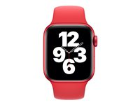 Apple 40mm Sport Band - (PRODUCT) RED - klockrem för smart klocka - storlek S/M och M/L - röd - för Watch (38 mm, 40 mm) MYAR2ZM/A