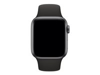 Apple 40mm Sport Band - Klockrem för smart klocka - storlek S/M och M/L - svart - demo - för Watch (38 mm, 40 mm) 3D989ZM/A
