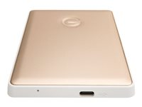G-Technology G-DRIVE mobile USB-C GDMUCWWC20001AGBV2 - Hårddisk - 2 TB - extern (portabel) - 2.5" - USB 3.1 Gen 1 (USB-C kontakt) - 5400 rpm - guld 0G10340-1