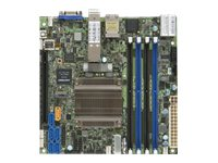 SUPERMICRO X10SDV-8C-TLN4F+ - Moderkort - mini ITX - Intel Xeon D-1537 - USB 3.0 - 2 x 10 Gigabit LAN, 2 x Gigabit LAN - inbyggda grafiken MBD-X10SDV-8C-TLN4F+-O