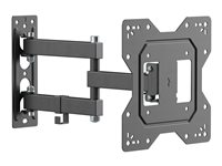 Vision VFM-WA2X2/3 - Monteringssats (väggplatta, VSA-adapter, vridbar arm) - justerbar arm - för LCD-display - kallvalsat stål - svart - skärmstorlek: 20"-50" VFM-WA2X2/3