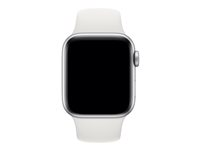 Apple 40mm Sport Band - Klockrem för smart klocka - storlek S/M och M/L - vit - för Watch (38 mm, 40 mm) MTP52ZM/A