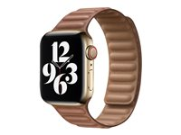 Apple 40mm Leather Link - Klockrem för smart klocka - storlek M/L - sadelbrun - demo - för Watch (38 mm, 40 mm) 3H070ZM/A