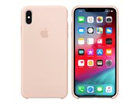 Apple - Baksidesskydd för mobiltelefon - silikon - rosa sand - för iPhone Xs Max MTFD2ZM/A