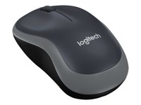 Logitech M185 - Mus - optisk - trådlös - 2.4 GHz - trådlös USB-mottagare - grå 910-002235