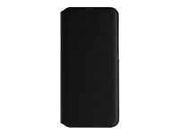 Samsung Wallet Cover EF-WA202 - Vikbart fodral för mobiltelefon - svart - för Galaxy A20e EF-WA202PBEGWW