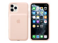 Apple Smart - Batteripack baksidesskydd för mobiltelefon - silikon, elastomer - rosa sand - för iPhone 11 Pro MWVN2ZY/A